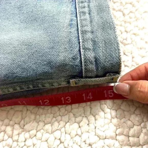 Vintage Lee 90’s Light Wash Super High Waist Bareback Tapered “Mom” Ankle Jeans - Picture 14 of 15